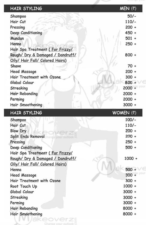 Lakme Salon Price Chart