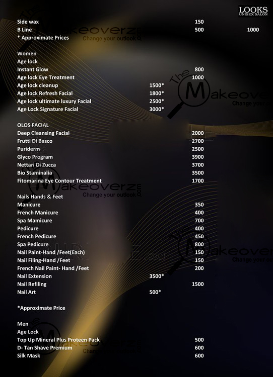 Lakme Salon Price Chart