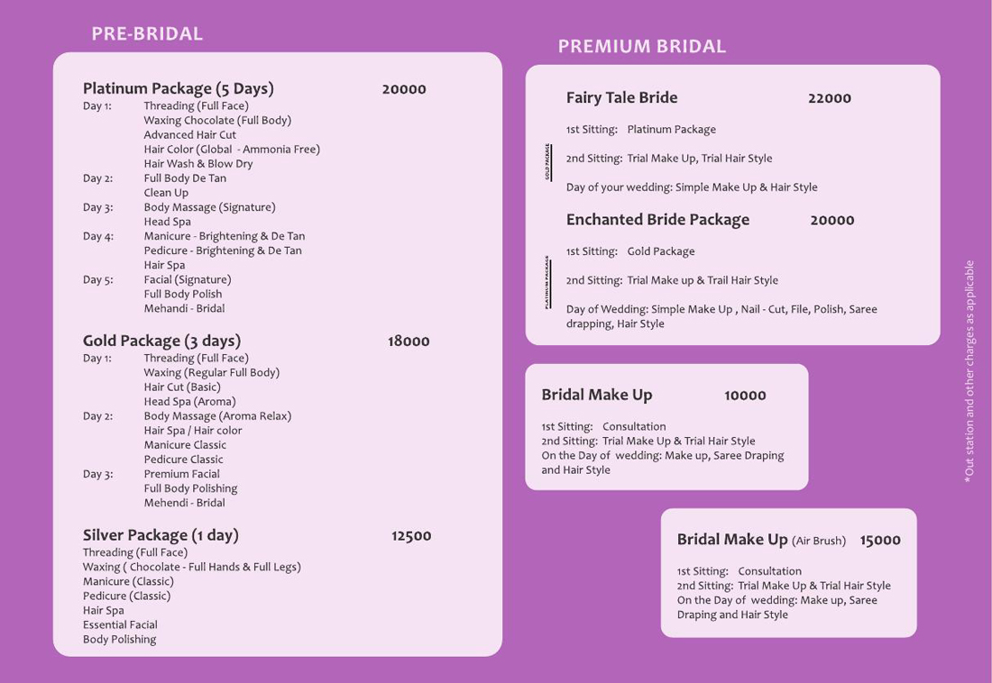 Studio 11 bridal makeup prices discount